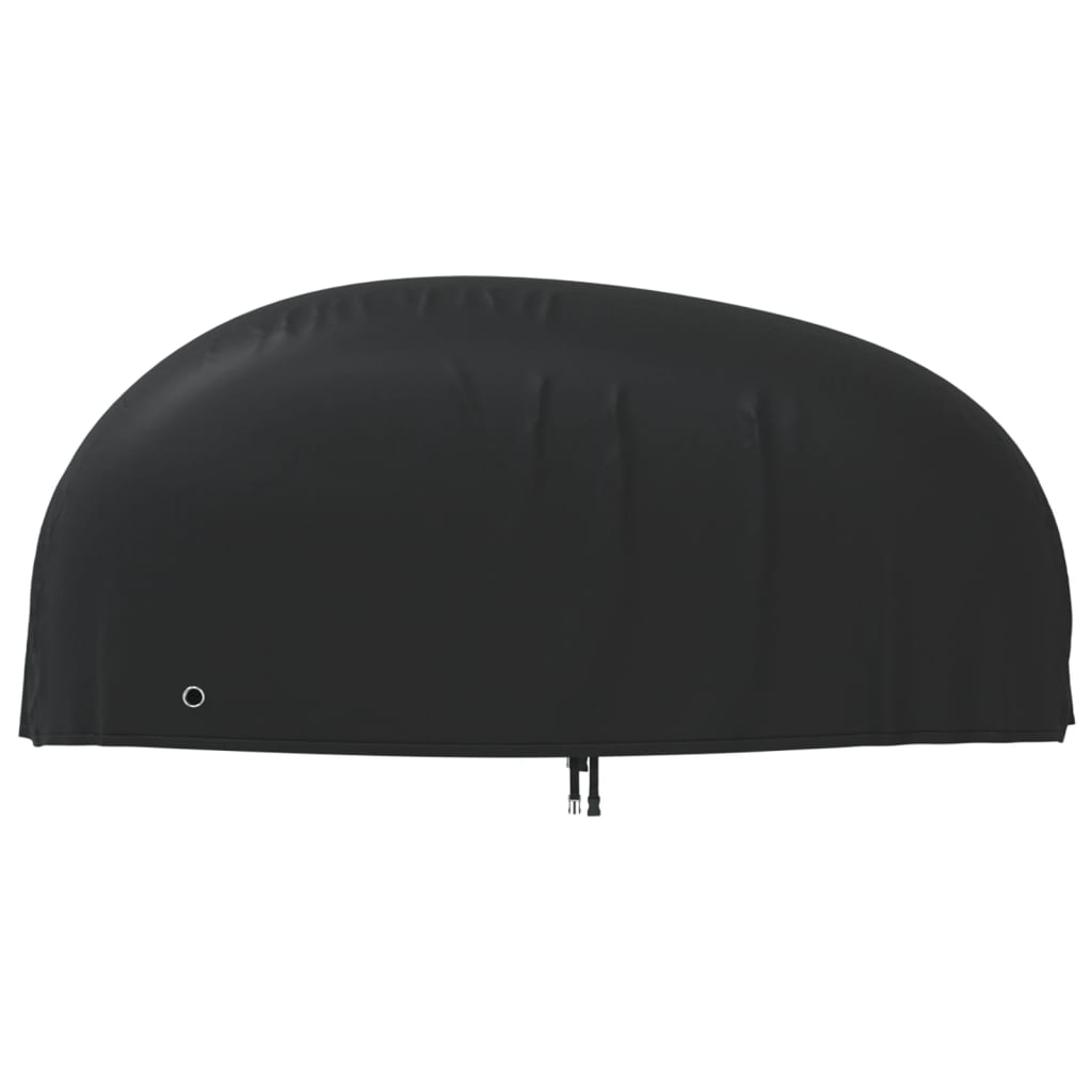 vidaXL Κουκούλα Μηχανής Μαύρη 245x105x125 εκ. Ύφασμα Oxford 210D