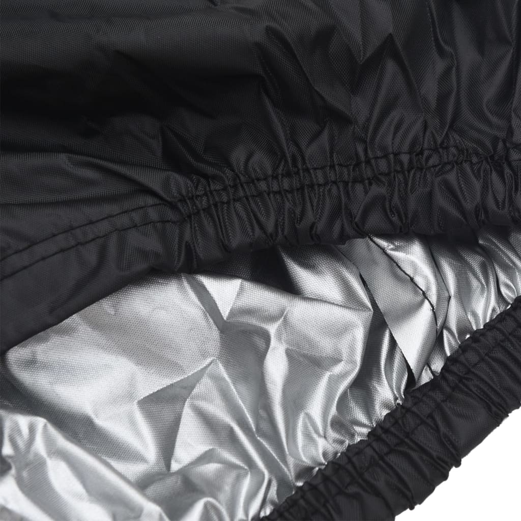 vidaXL Κουκούλα Μηχανής Μαύρη 265x105x125 εκ. Ύφασμα Oxford 210D