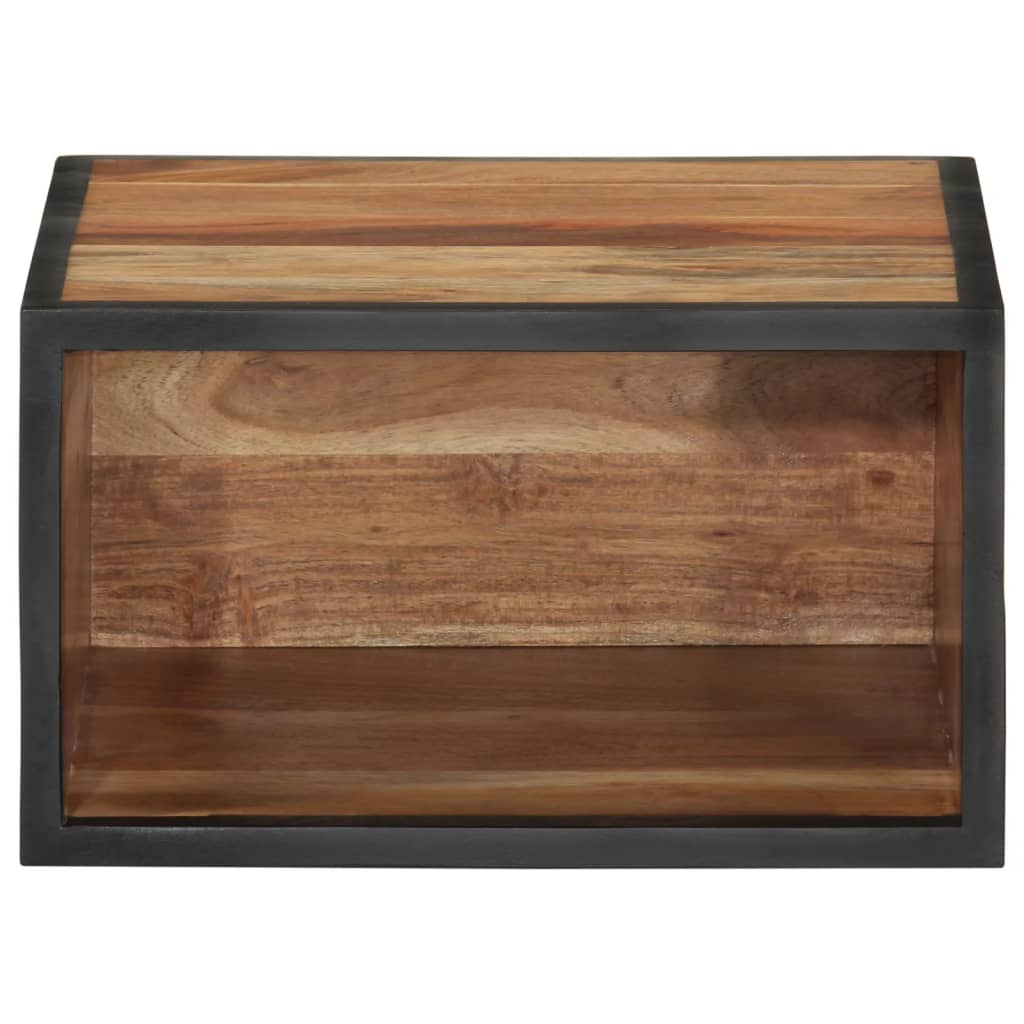 vidaXL Κομοδίνο Επιτοίχιο 35x35x20 εκ. Μασίφ Ξύλο Ακακίας
