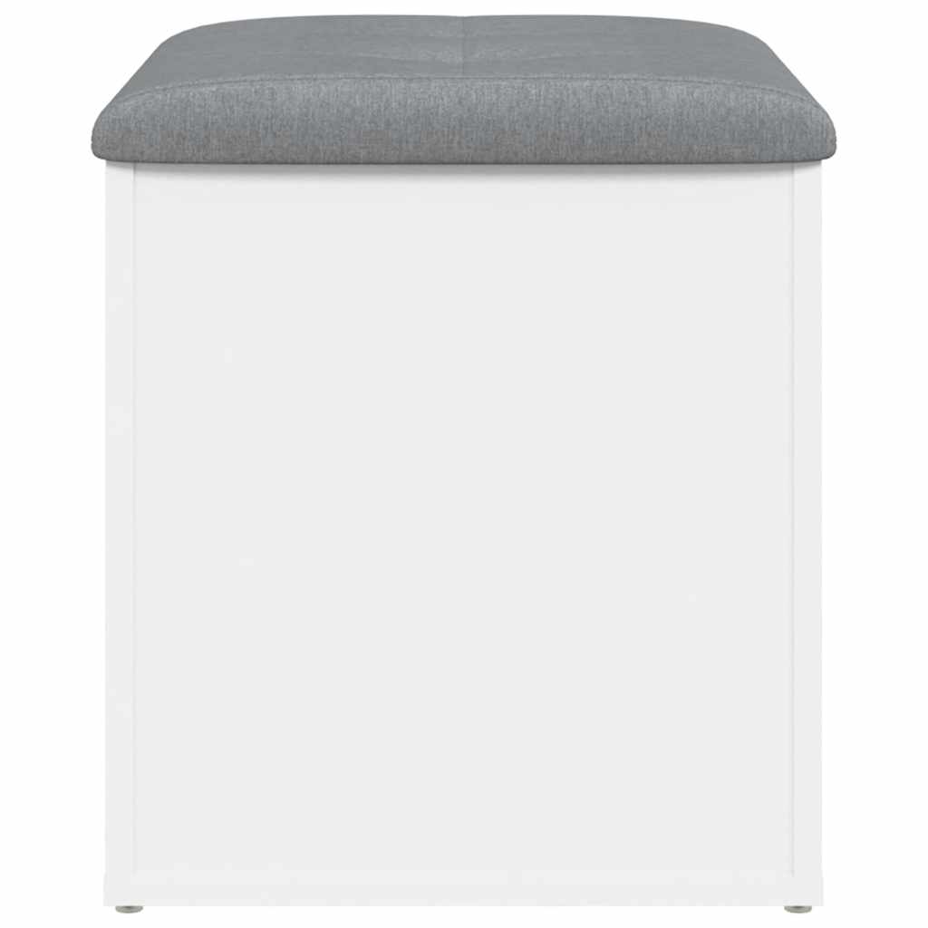 vidaXL Πάγκος Αποθήκευσης Λευκός 42x42x45 εκ. από Τεχνητό Ξύλο
