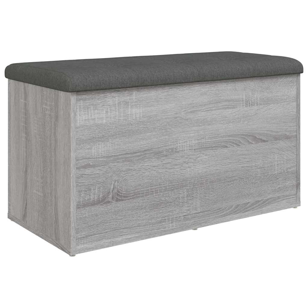 vidaXL Παγκάκι Αποθήκευσης Γκρι Sonoma 82x42x45 εκ. Επεξεργασμένο Ξύλο