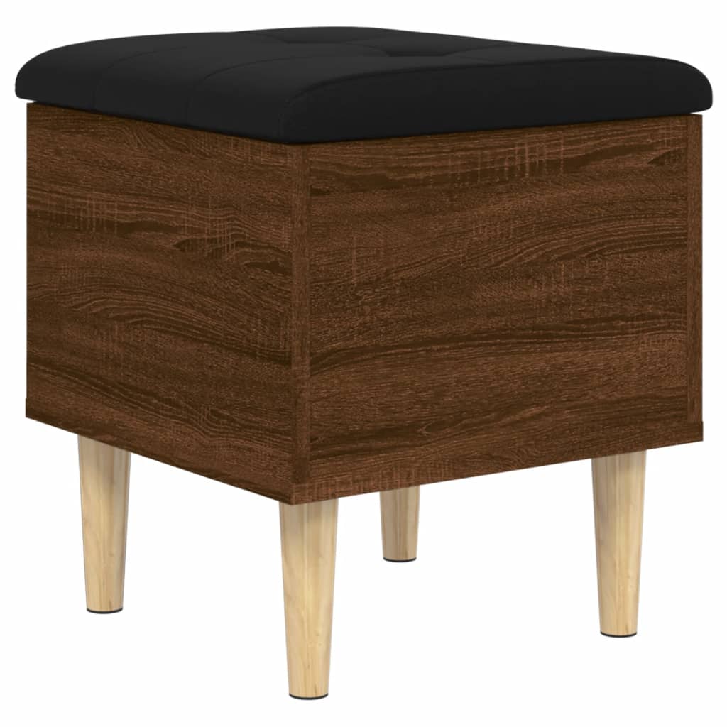 vidaXL Παγκάκι Αποθήκευσης Καφέ Δρυς 42 x 42 x 46 εκ. Επεξεργ. Ξύλο