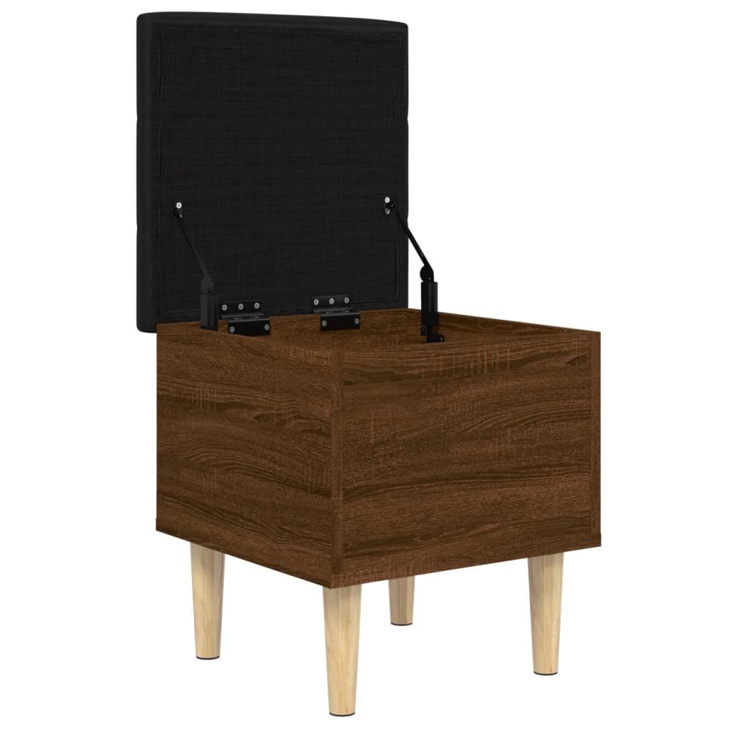 vidaXL Παγκάκι Αποθήκευσης Καφέ Δρυς 42 x 42 x 46 εκ. Επεξεργ. Ξύλο