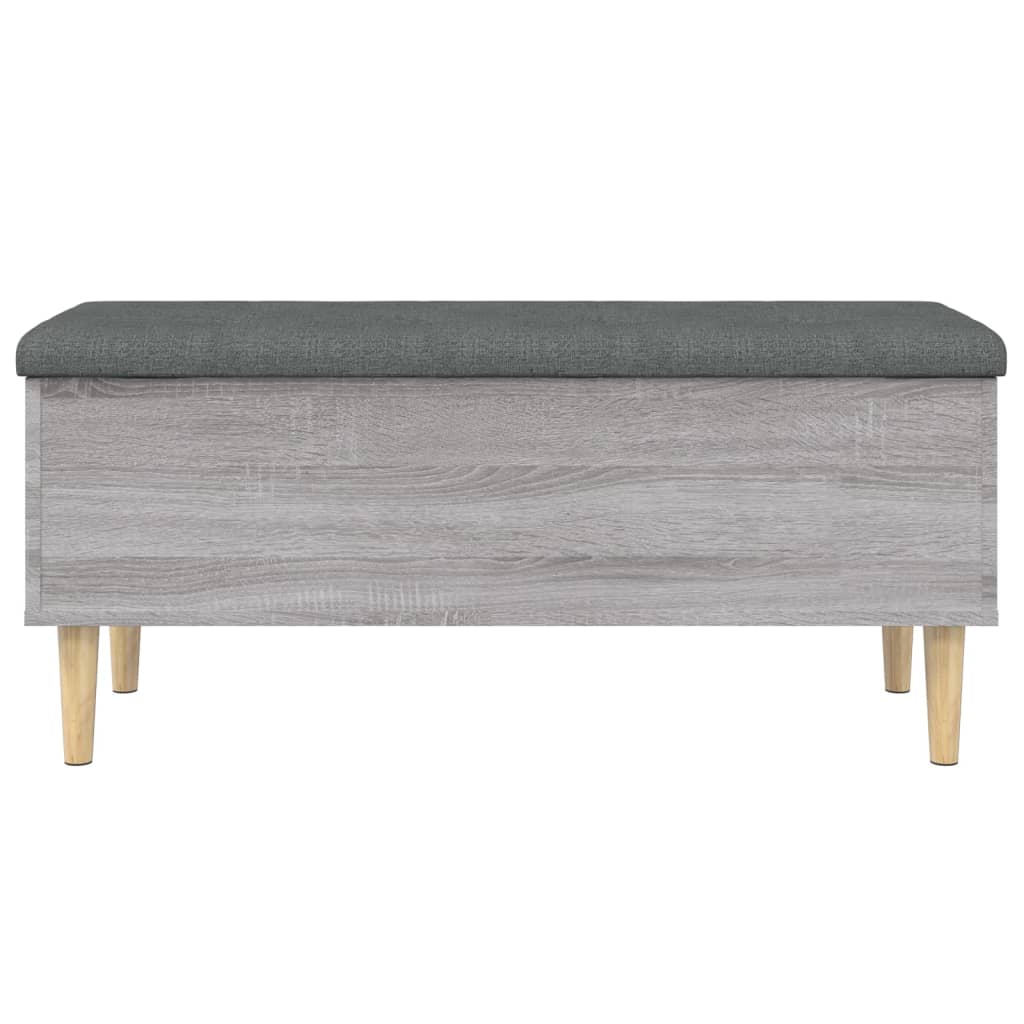 vidaXL Παγκάκι Αποθήκευσης Γκρι Sonoma 102x42x46 εκ Επεξεργασμένο Ξύλο