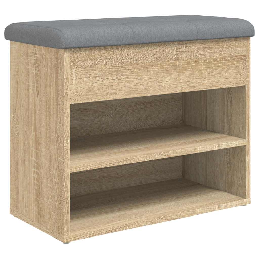 vidaXL Παπουτσοθήκη Sonoma Δρυς 62x32x50 εκ. από Επεξεργασμένο Ξύλο