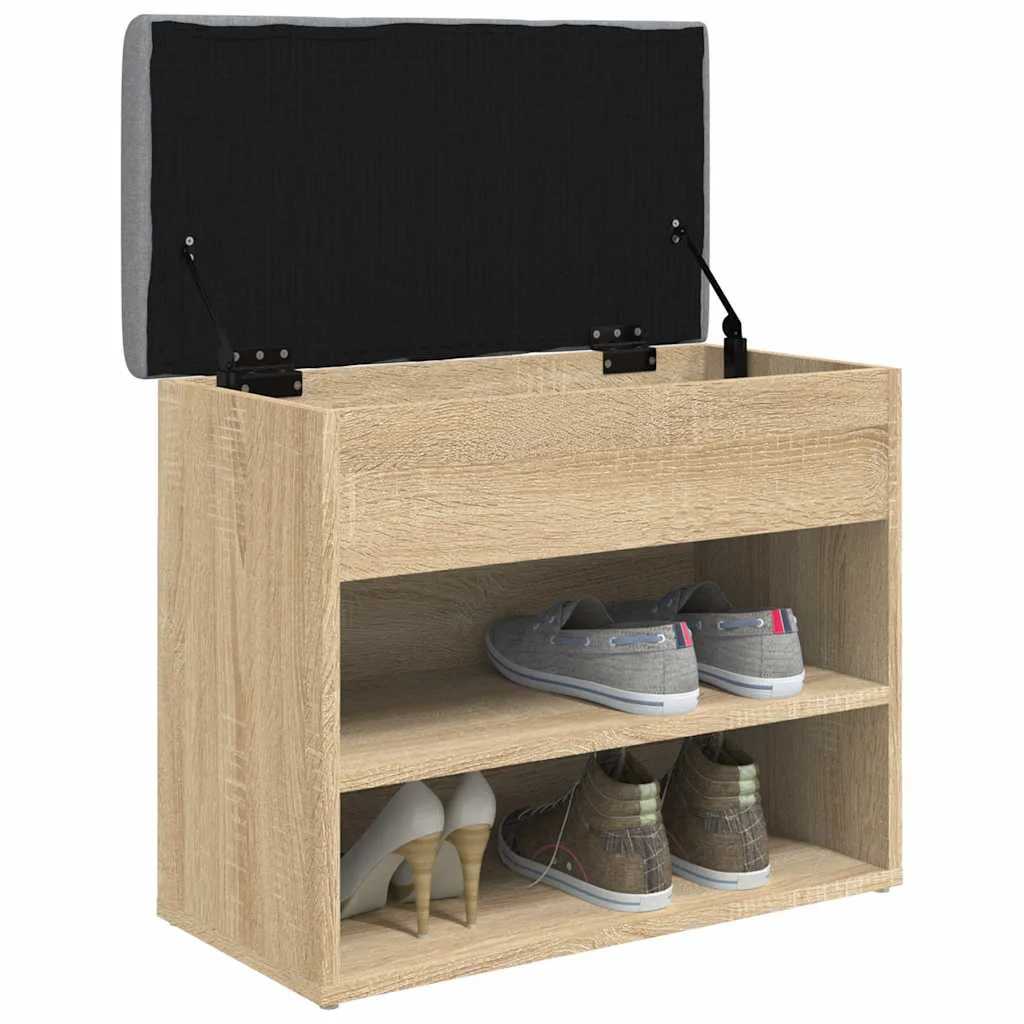 vidaXL Παπουτσοθήκη Sonoma Δρυς 62x32x50 εκ. από Επεξεργασμένο Ξύλο