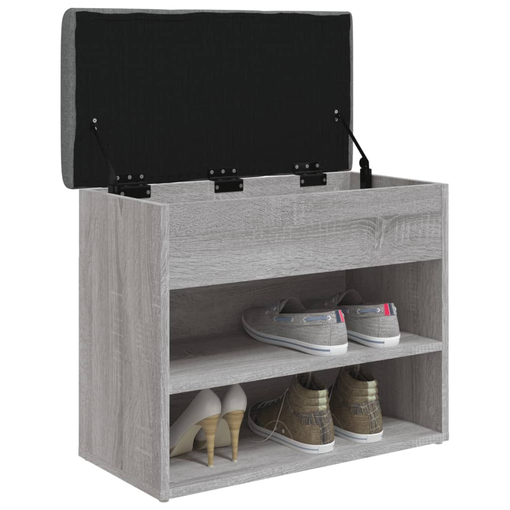 vidaXL Παπουτσοθήκη Γκρι Sonoma 62x32x50 εκ. από Επεξεργασμένο Ξύλο
