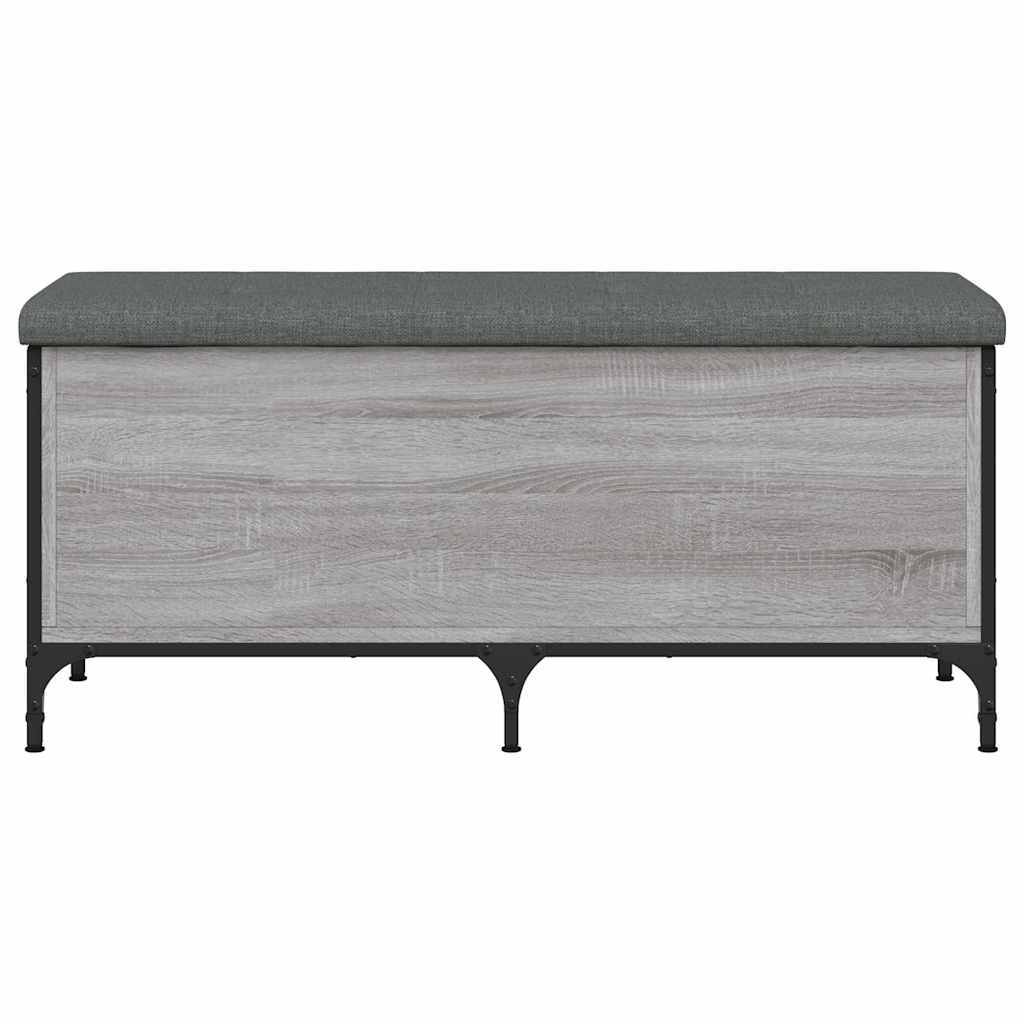 vidaXL Παγκάκι Αποθήκευσης Γκρι Sonoma 102x42x45 εκ Επεξεργασμένο Ξύλο