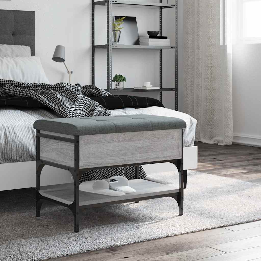 vidaXL Παπουτσοθήκη Γκρι Sonoma 62x42x45 εκ. από Επεξεργασμένο Ξύλο