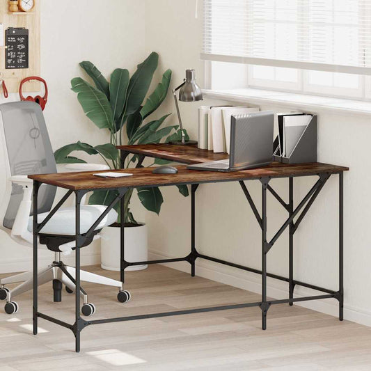 vidaXL Γραφείο Καπνιστή Δρυς 149x149x75 εκ. από Επεξεργασμένο Ξύλο