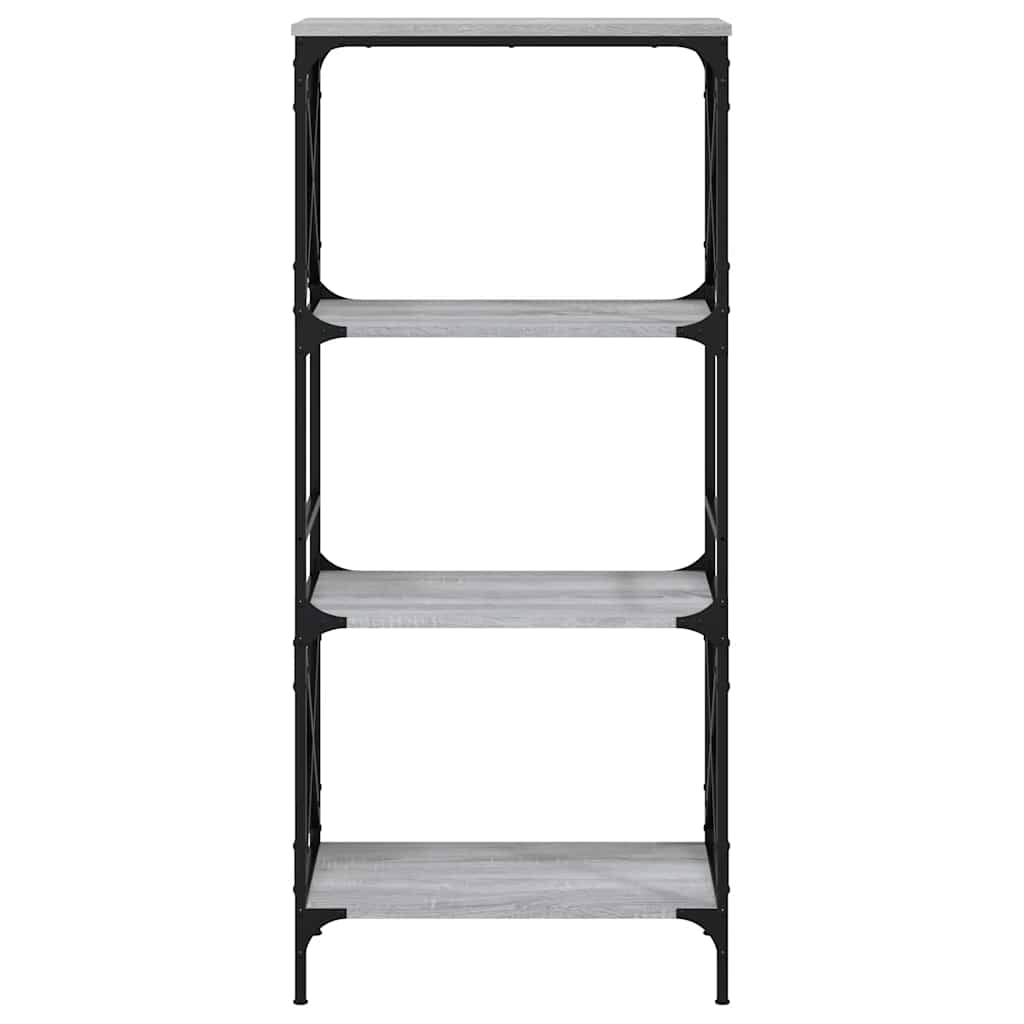 vidaXL Βιβλιοθήκη 4 Επιπέδων Γκρι Sonoma 59x35x132 εκ. Επεξεργ. Ξύλο