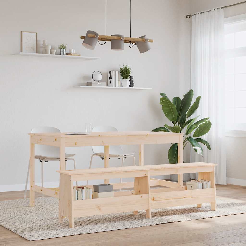 vidaXL Παγκάκι Χολ 160x28x45 εκ. από Μασίφ Ξύλο Πεύκου