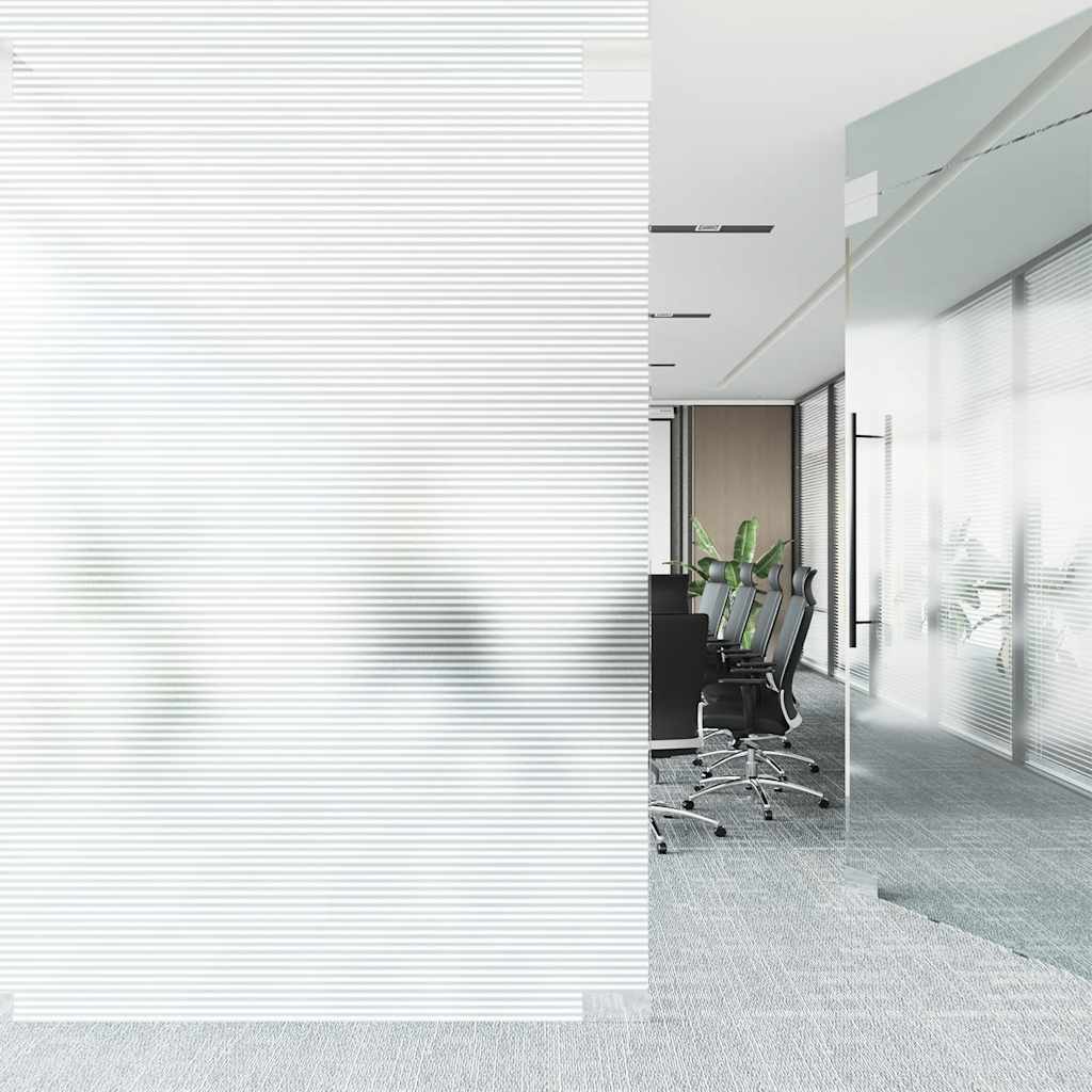 vidaXL Μεμβράνες Παραθύρων Ματ Σχεδίαση με Ρίγες PVC