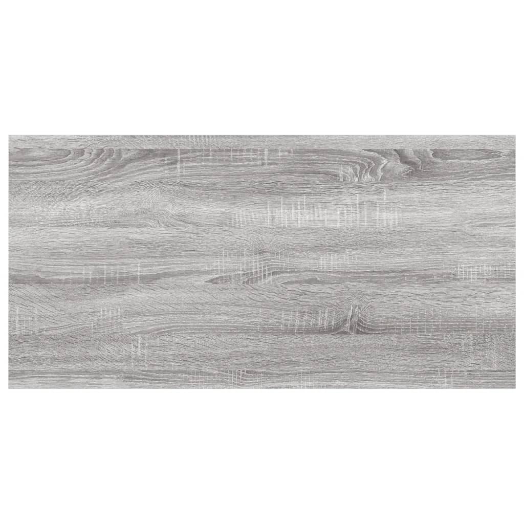 vidaXL Ράφια Τοίχου 4 τεμ. Γκρι Sonoma 60x20x1,5 εκ. Επεξεργ. Ξύλο