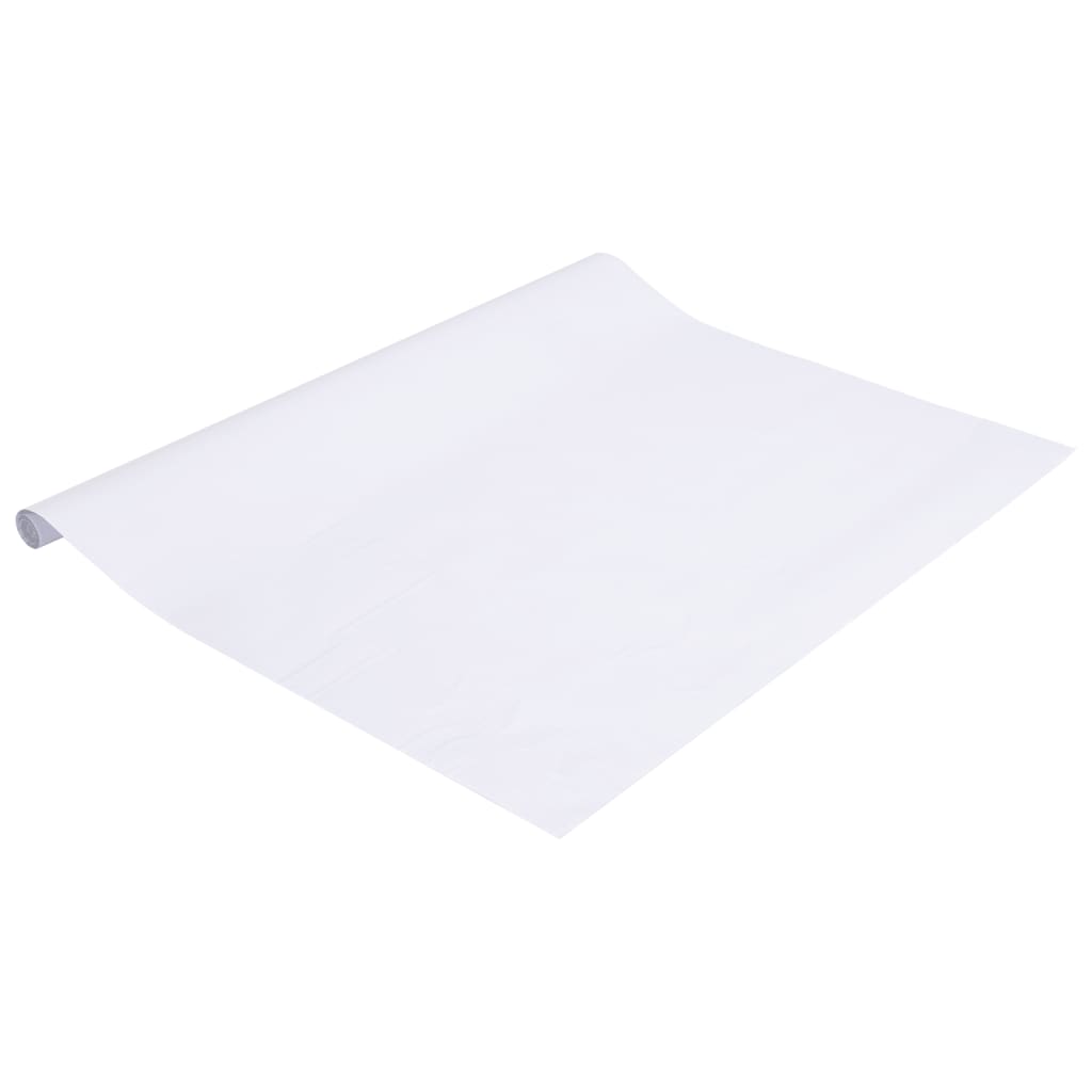 vidaXL Μεμβράνη Παραθύρου Ματ Λευκό 60x500 εκ. PVC