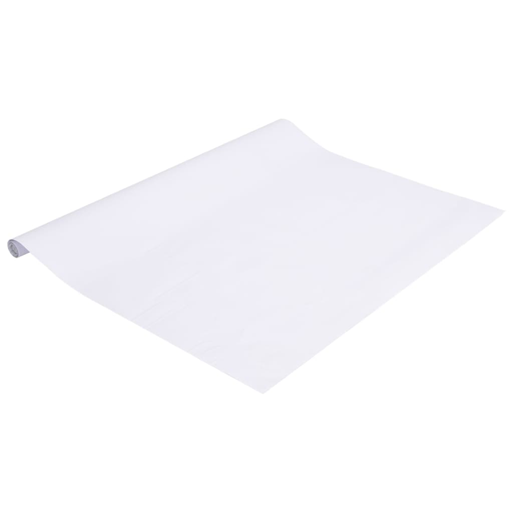 vidaXL Μεμβράνη Παραθύρου Ματ Λευκό 60x1000 εκ. PVC