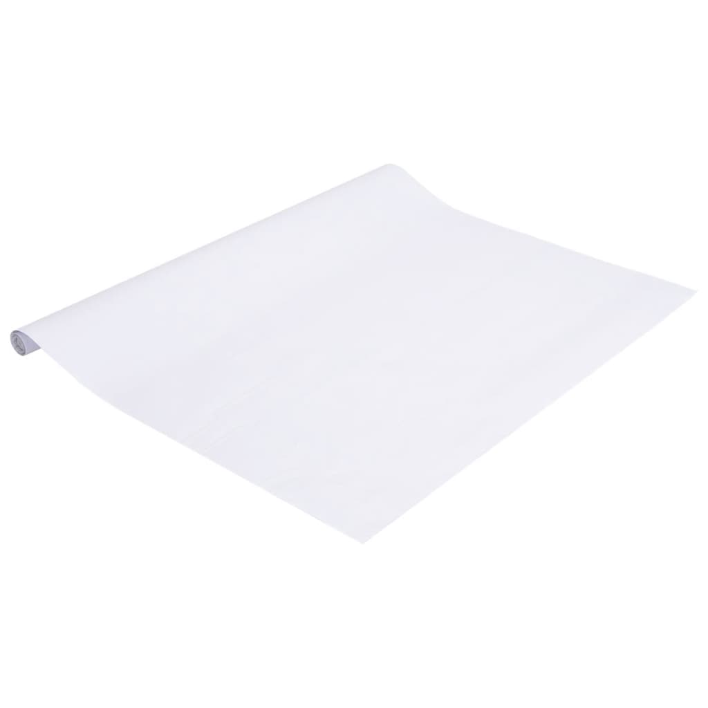 vidaXL Μεμβράνη Παραθύρου Ματ Λευκό 90x1000 εκ. PVC