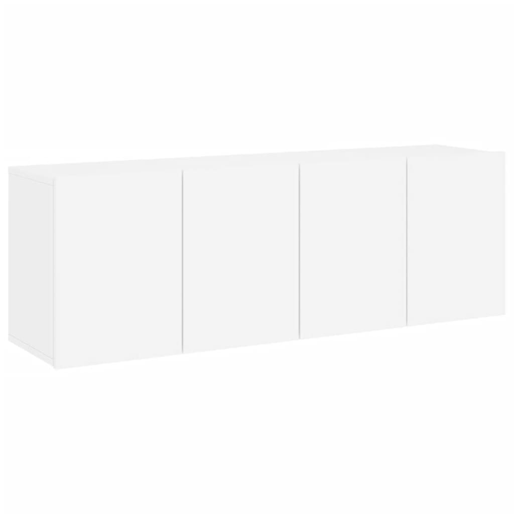 vidaXL Έπιπλα Τοίχου Τηλεόρασης 2 Τεμ. Λευκά 60 x 30 x 41 εκ.