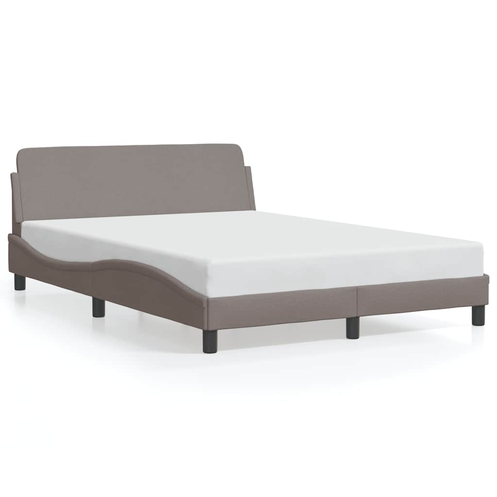 vidaXL Σκελετός Κρεβατιού Dover Taupe 120x200 εκ. Υφασμάτινο