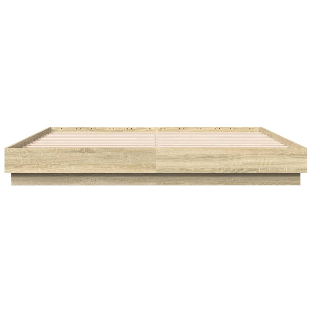 vidaXL Πλαίσιο Κρεβατιού Sonoma Δρυς 180x200 εκ. Επεξεργασμένο Ξύλο