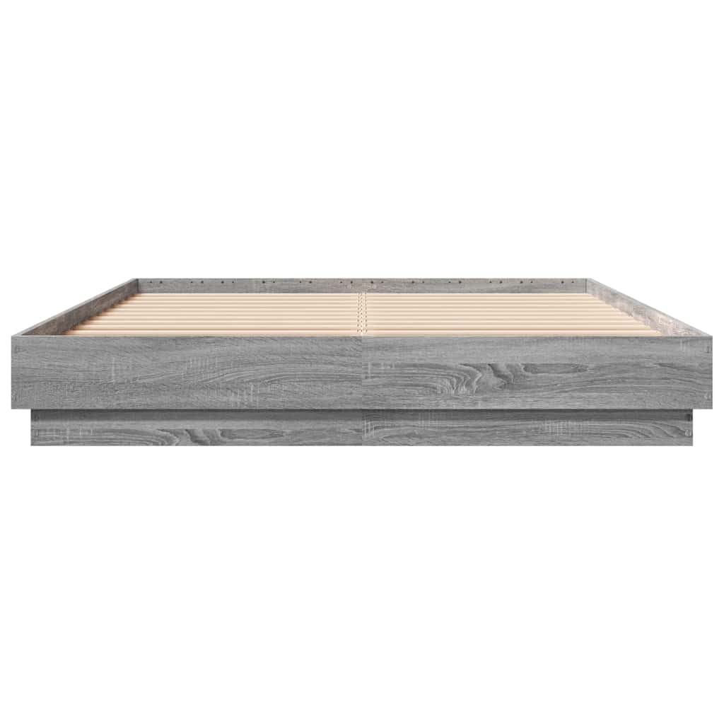 vidaXL Πλαίσιο Κρεβατιού Γκρι Sonoma 120x200 εκ. Επεξεργασμένο Ξύλο