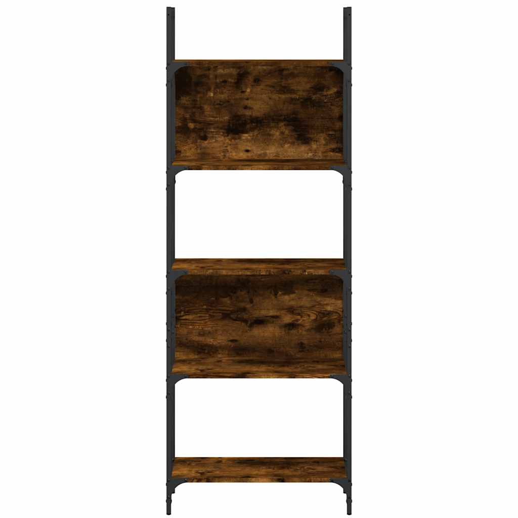 vidaXL Βιβλιοθήκη 5 Επιπέδων Καπν. Δρυς 60,5x24x166,5εκ. Επεξεργ. Ξύλο