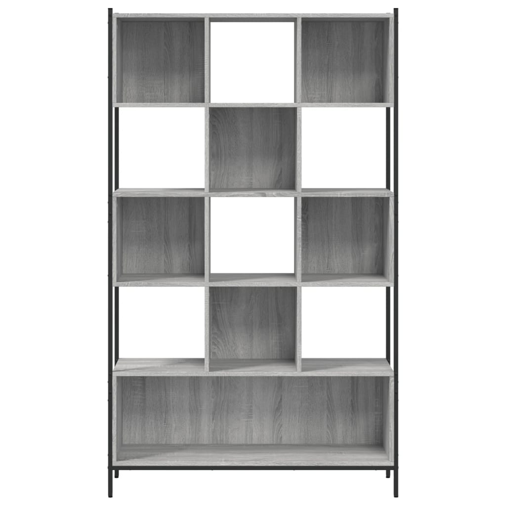 vidaXL Βιβλιοθήκη Γκρι Sonoma 102 x 28 x 172εκ. από Επεξεργασμένο Ξύλο