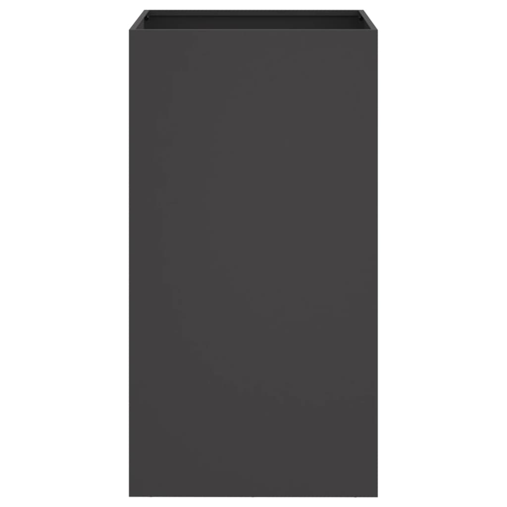 vidaXL Ζαρντινιέρα Μαύρη 42x38x75 εκ. από Χάλυβα