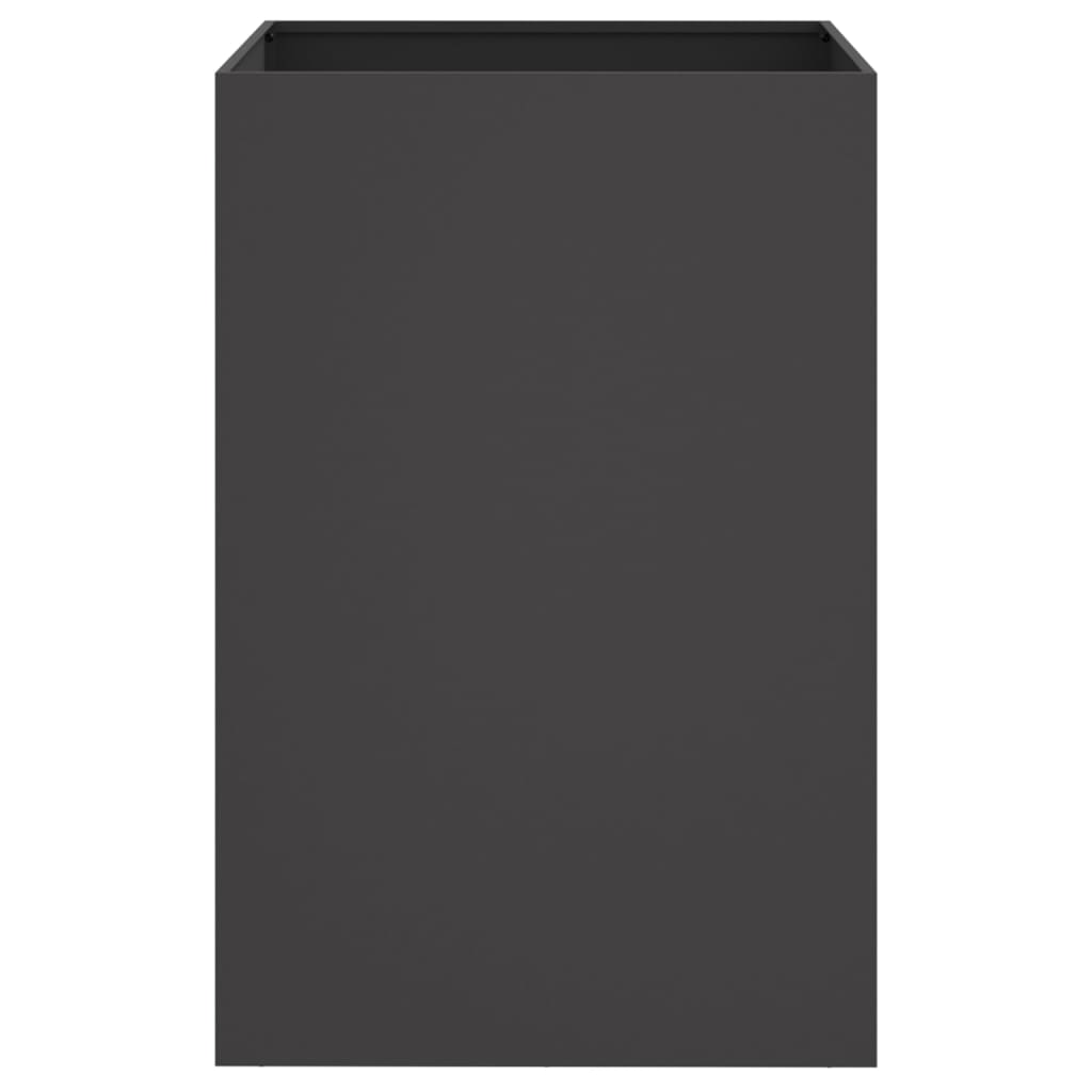 vidaXL Ζαρντινιέρα Μαύρη 52x48x75 εκ. από Χάλυβα