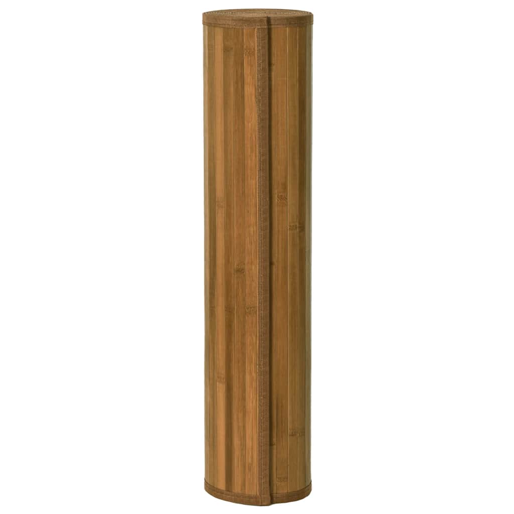 vidaXL Χαλί Ορθογώνιο Καφέ 60 x 200 εκ. Μπαμπού