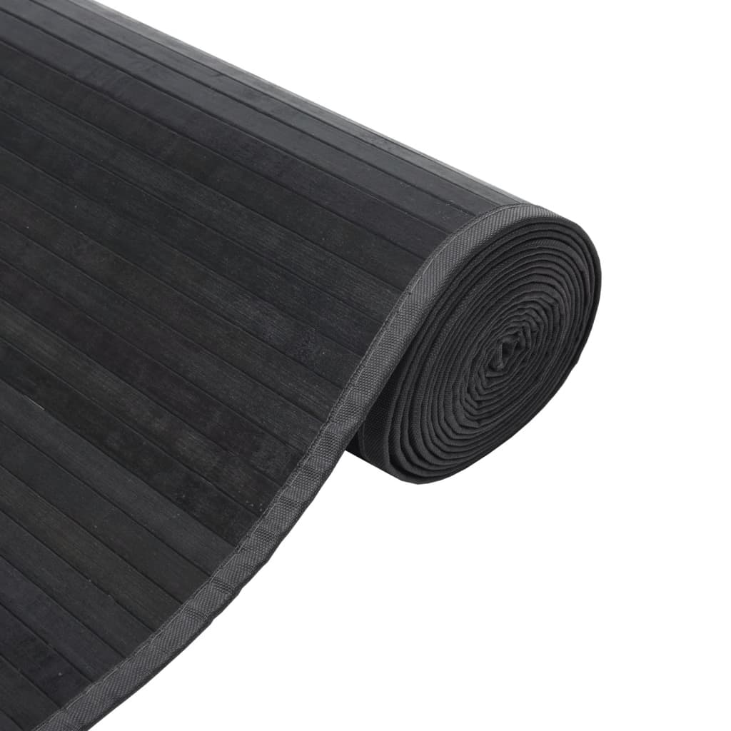 vidaXL Χαλί Ορθογώνιο Γκρι 70 x 400 εκ. Μπαμπού