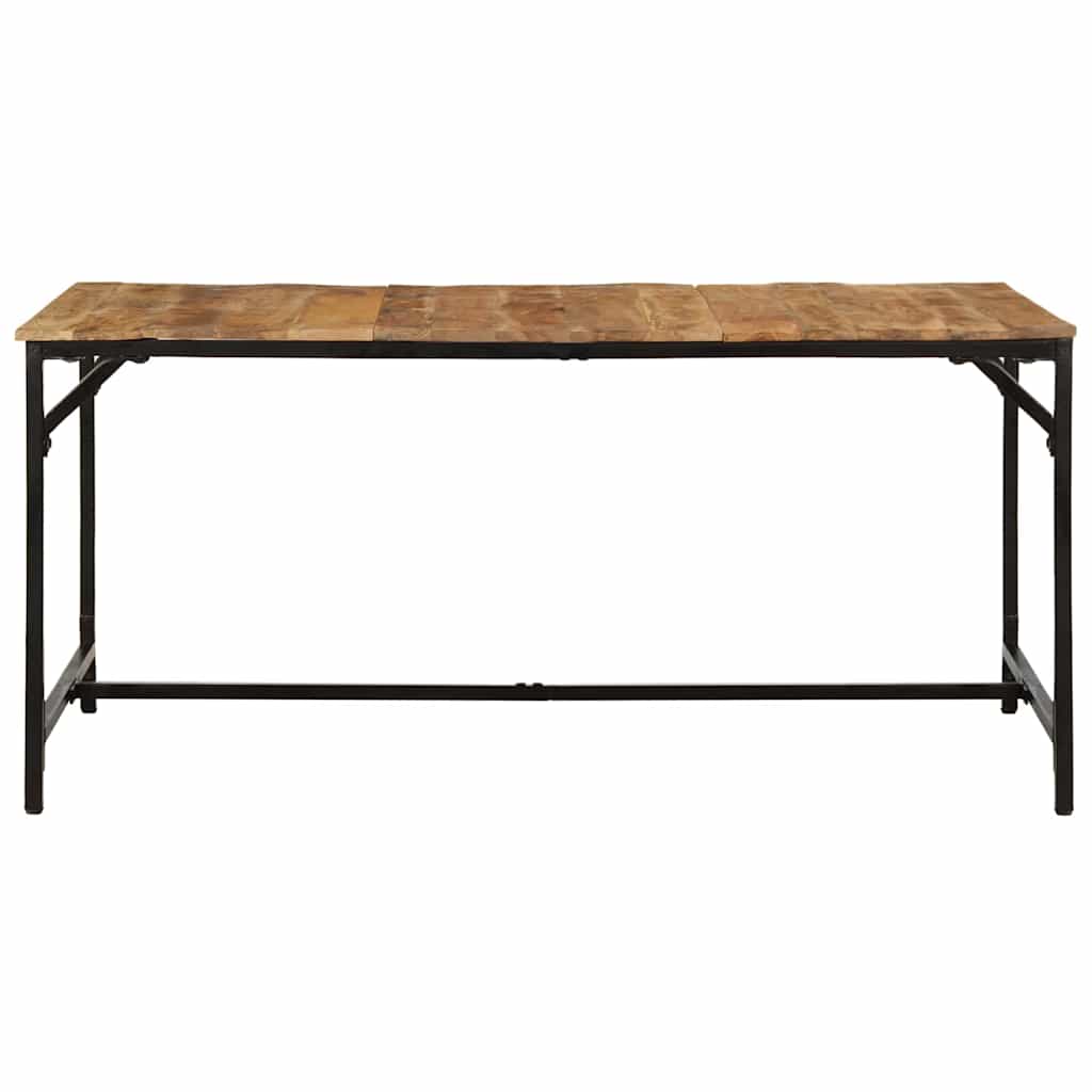 vidaXL Τραπεζαρία 160 x 80 x 75 εκ. από Μασίφ Ακατέργαστο Ξύλο Μάνγκο