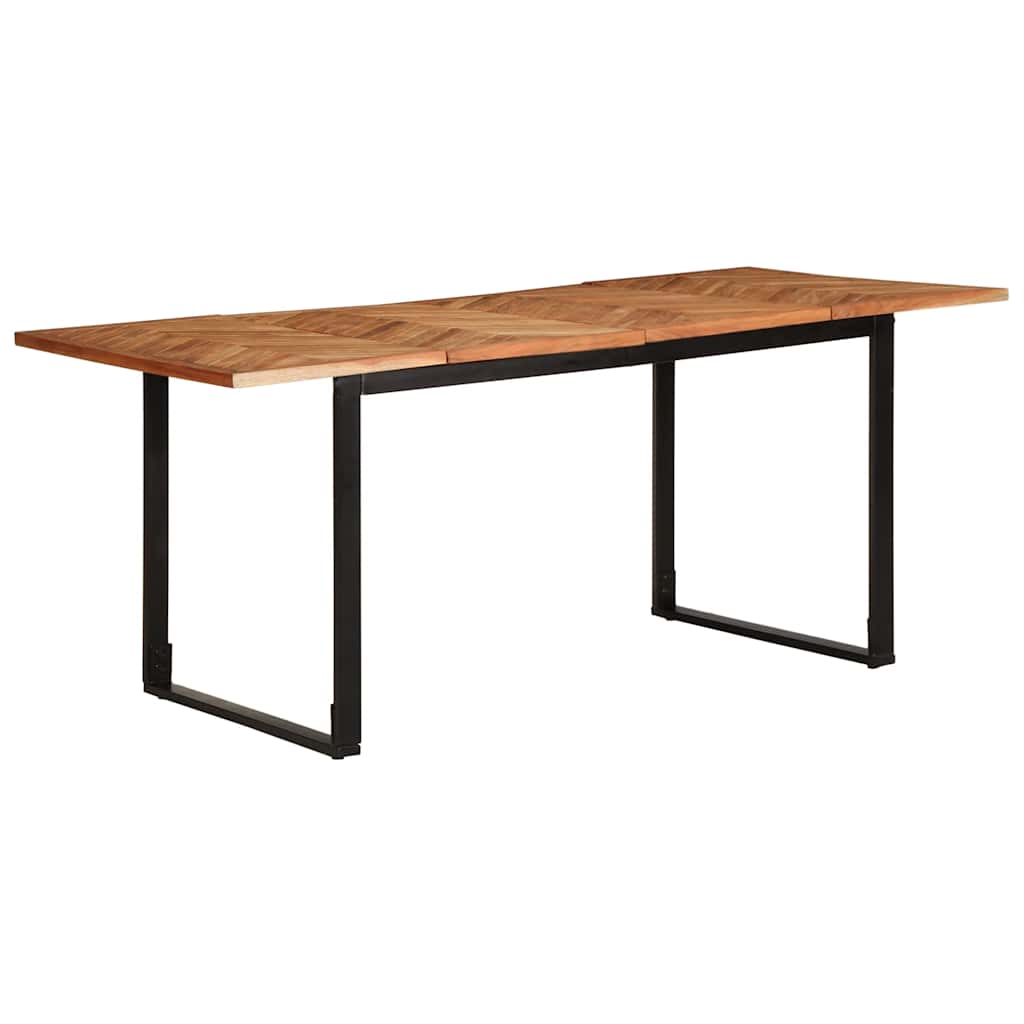vidaXL Τραπεζαρία Κήπου 180 x 90 x 75 εκ. από Μασίφ Ξύλο Ακακίας