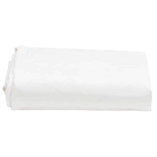 vidaXL Μουσαμάς Λευκός 5 x 8 μ. 650 γρ./μ²