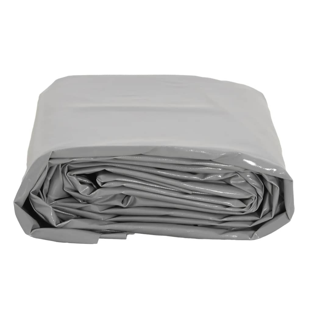 vidaXL Μουσαμάς Γκρι 1,5 x 2,5 μ. 650 γρ./μ²