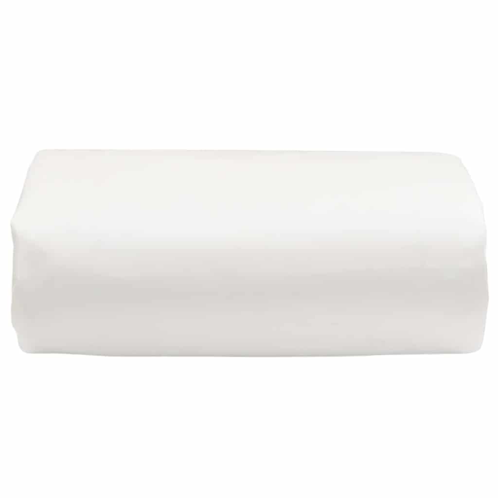 vidaXL Μουσαμάς Λευκός 5 x 6 μ. 650 γρ./μ²