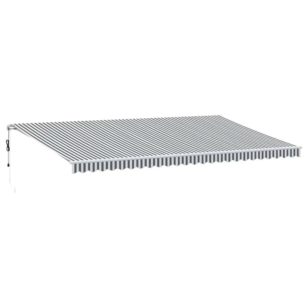 vidaXL Ηλεκτρική τέντα με LED και αισθητήρα 6 x 3 m