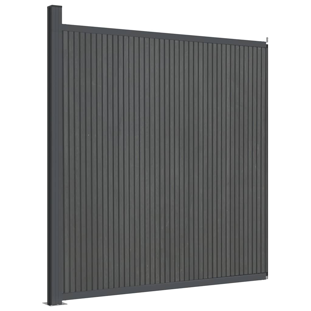 vidaXL Πάνελ Περίφραξης Γκρι 173 x 186 εκ. από WPC