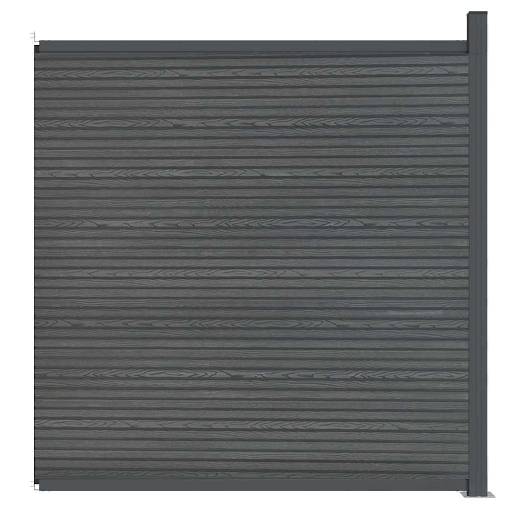 vidaXL Πάνελ Περίφραξης Γκρι 173 x 186 εκ. από WPC