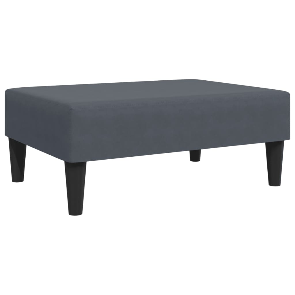 vidaXL Υποπόδιο Σκούρο Γκρι 77x55x31 εκ. Βελούδινο