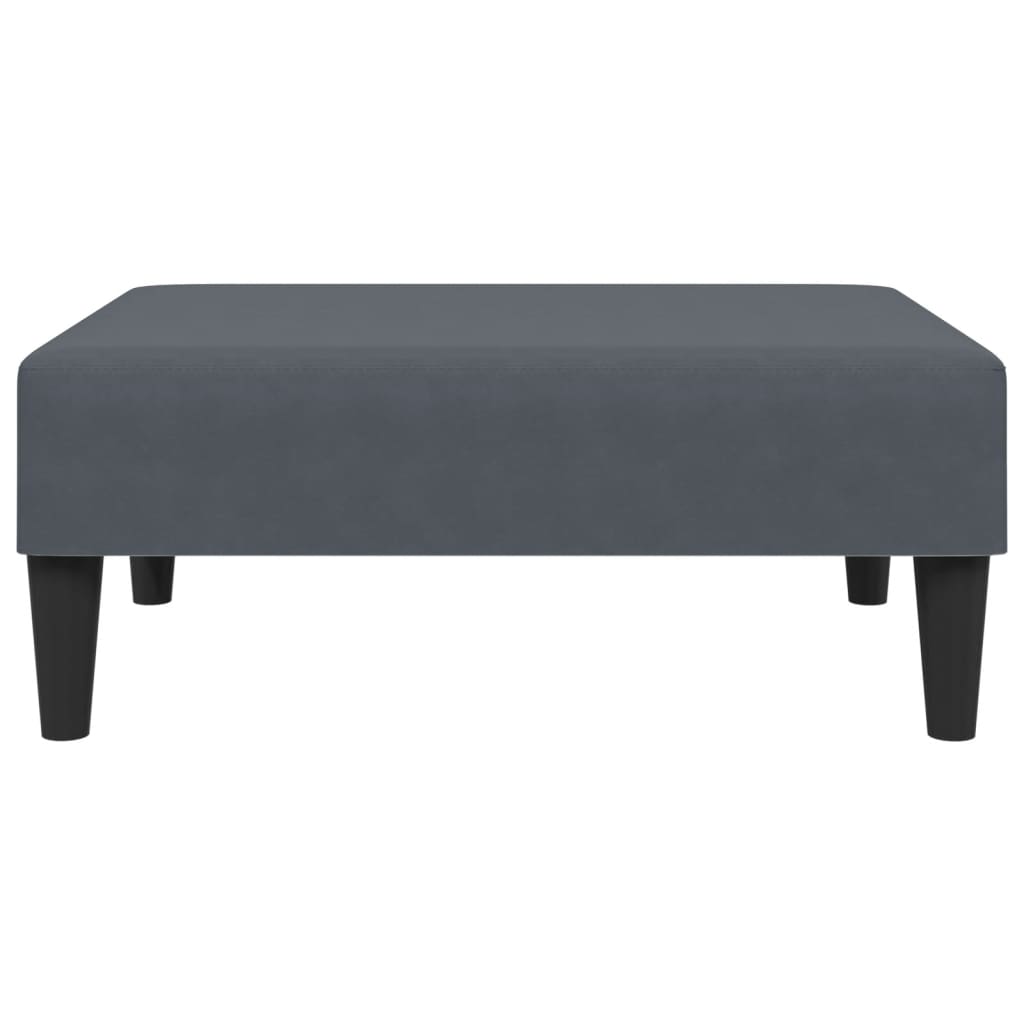 vidaXL Υποπόδιο Σκούρο Γκρι 77x55x31 εκ. Βελούδινο