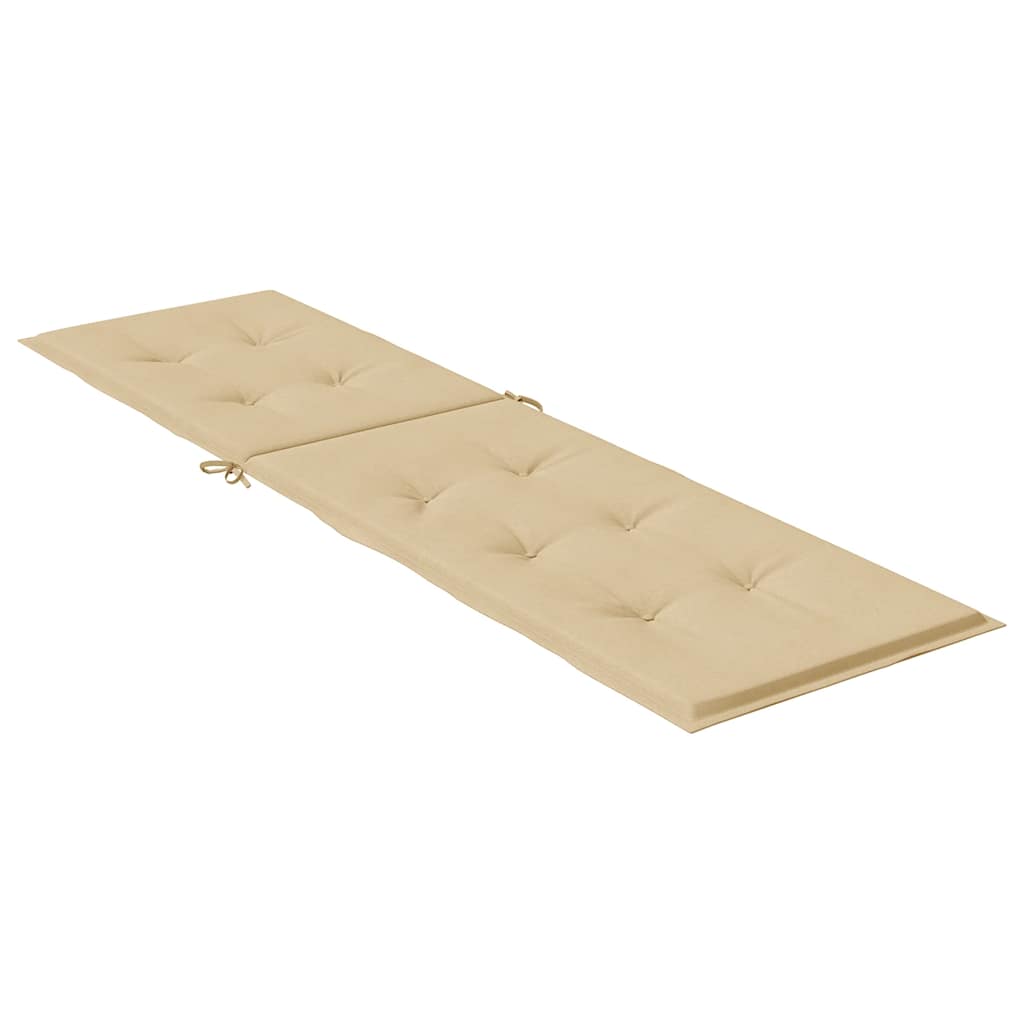 vidaXL Μαξιλάρι Σεζλόνγκ Μπεζ (75+105) x 50 x 4 εκ. Υφασμάτινη