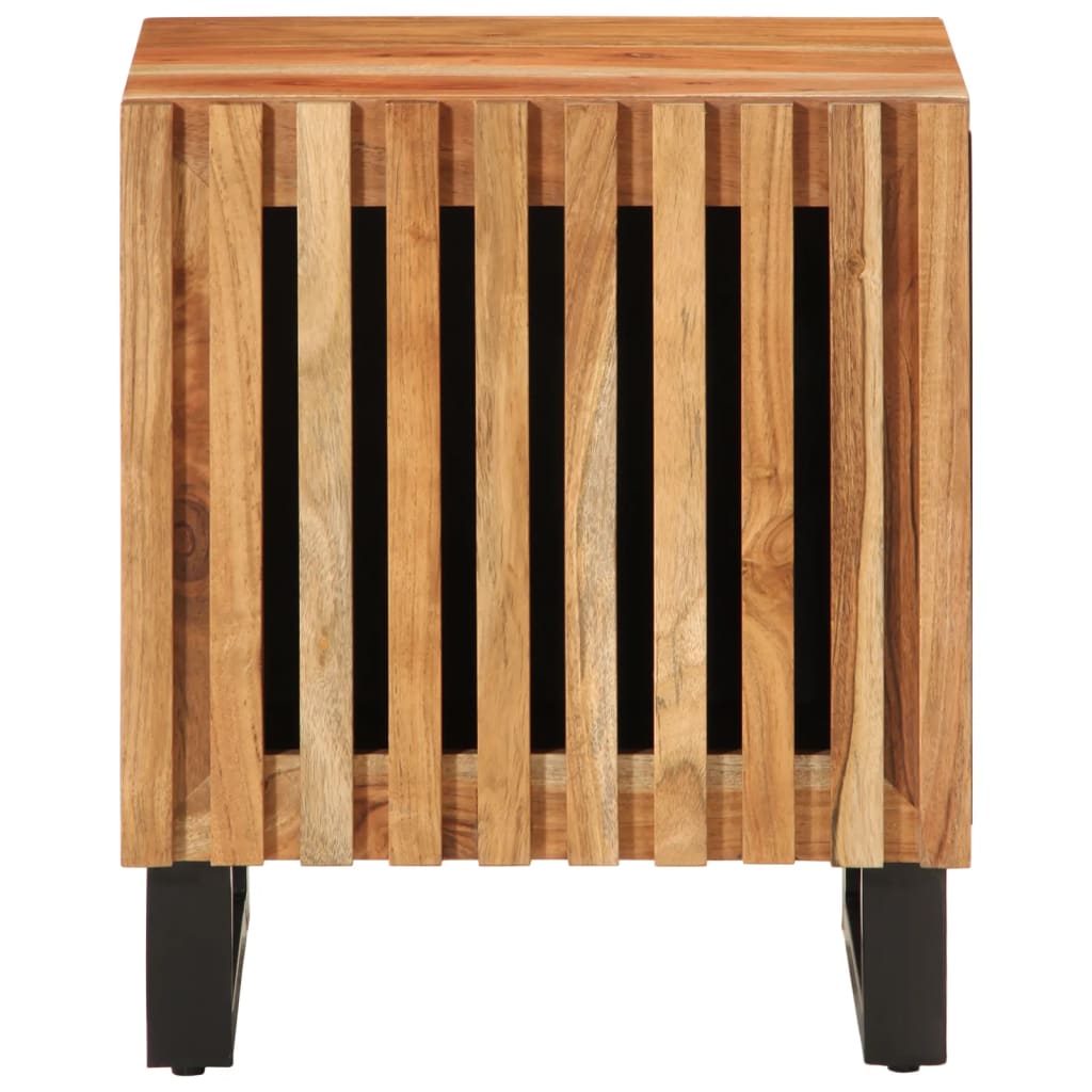 vidaXL Κομοδίνα 2 τεμ. 40 x 34 x 46 εκ. από Μασίφ Ξύλο Ακακίας