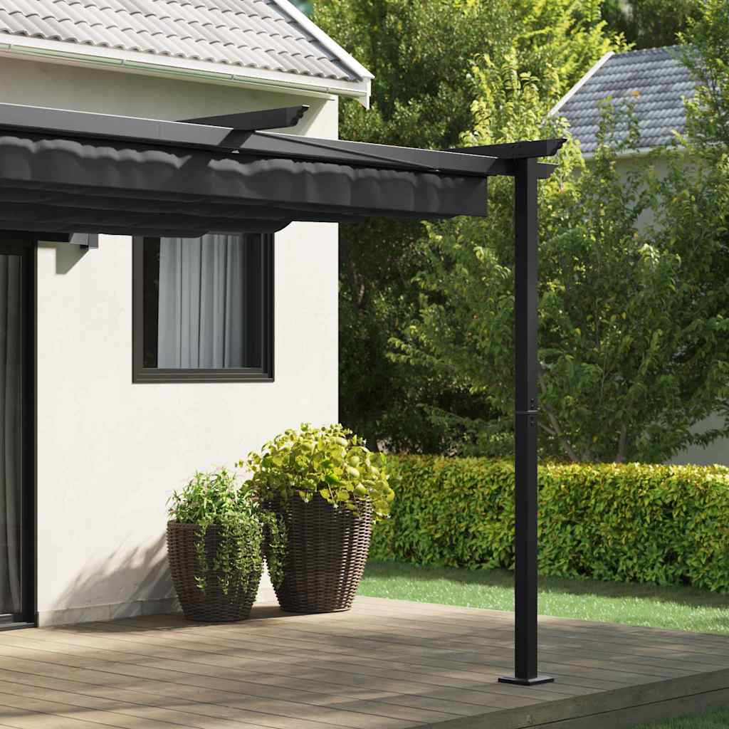 vidaXL Κιόσκι 300 x 300 x 200 cm Ανθρακί Πολυεστέρας