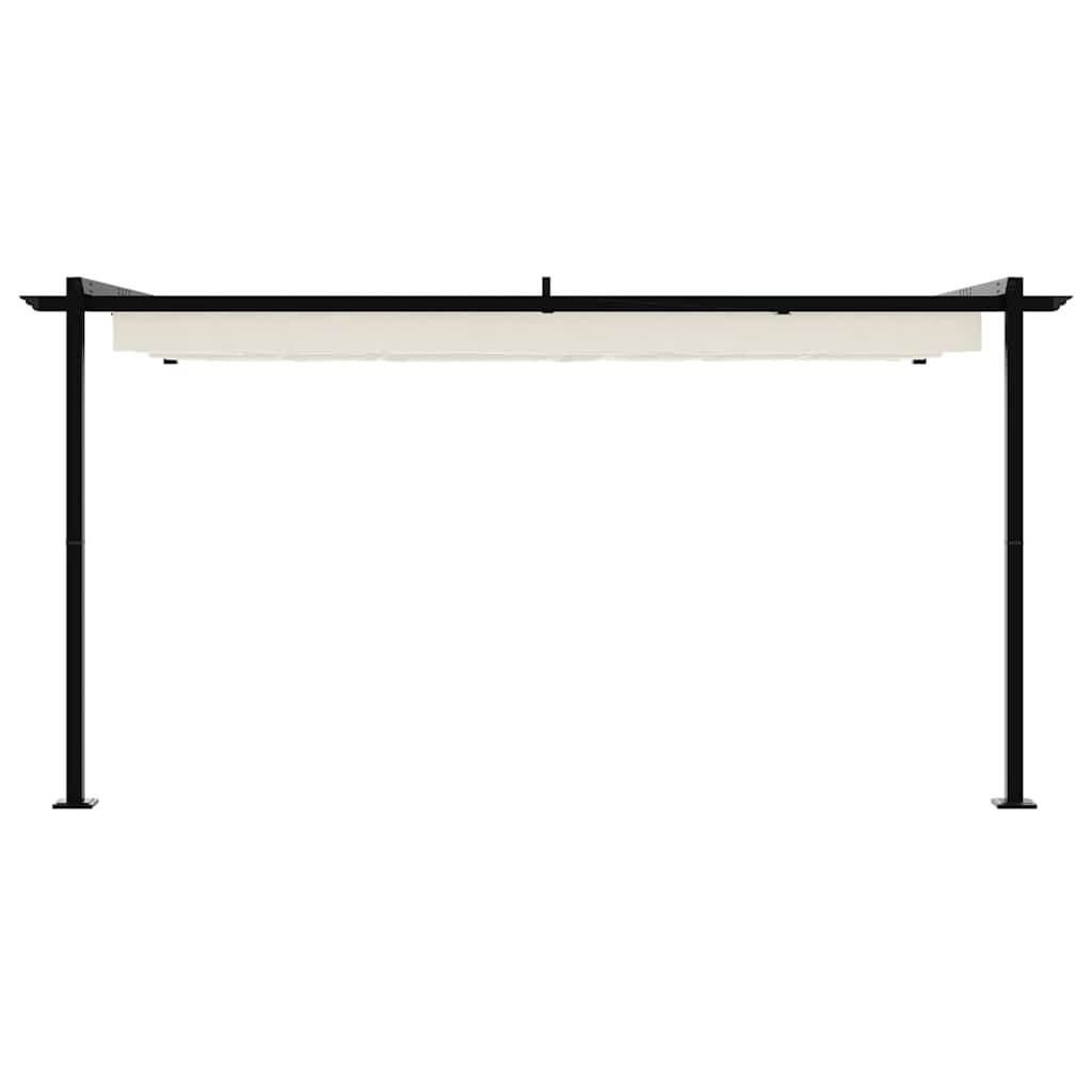 vidaXL Κιόσκι 400 x 300 x 200 εκ Κρεμ Πολυεστέρας