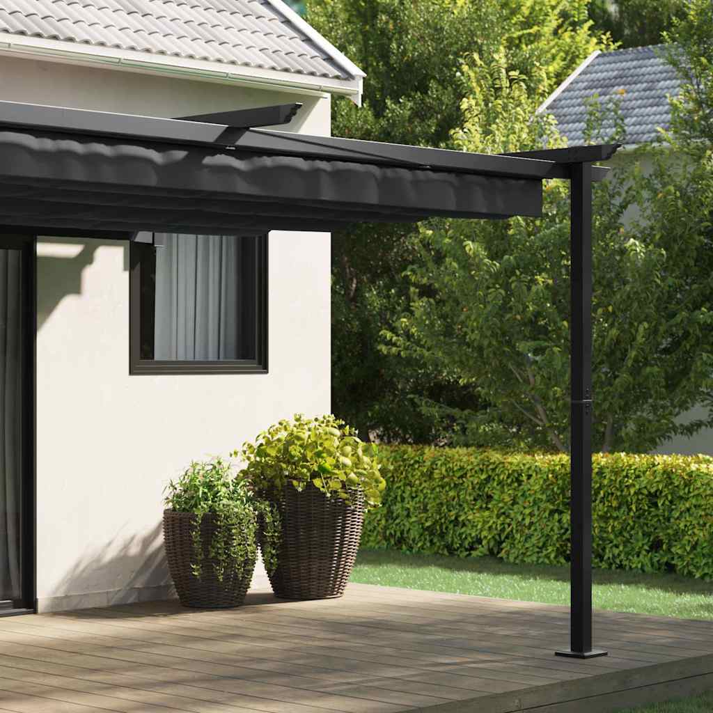 vidaXL Κιόσκι 400 x 300 x 200 εκ Ανθρακί Πολυεστέρας