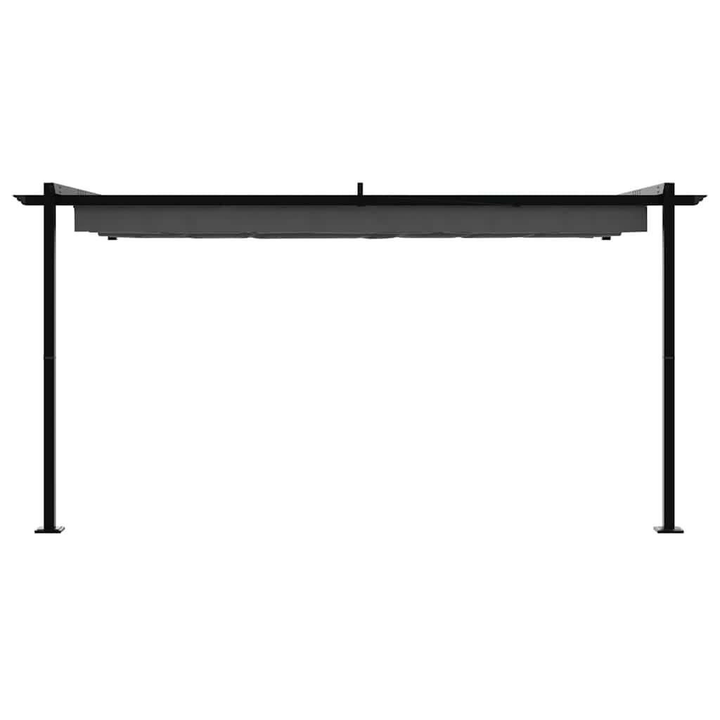 vidaXL Κιόσκι 400 x 300 x 200 εκ Ανθρακί Πολυεστέρας