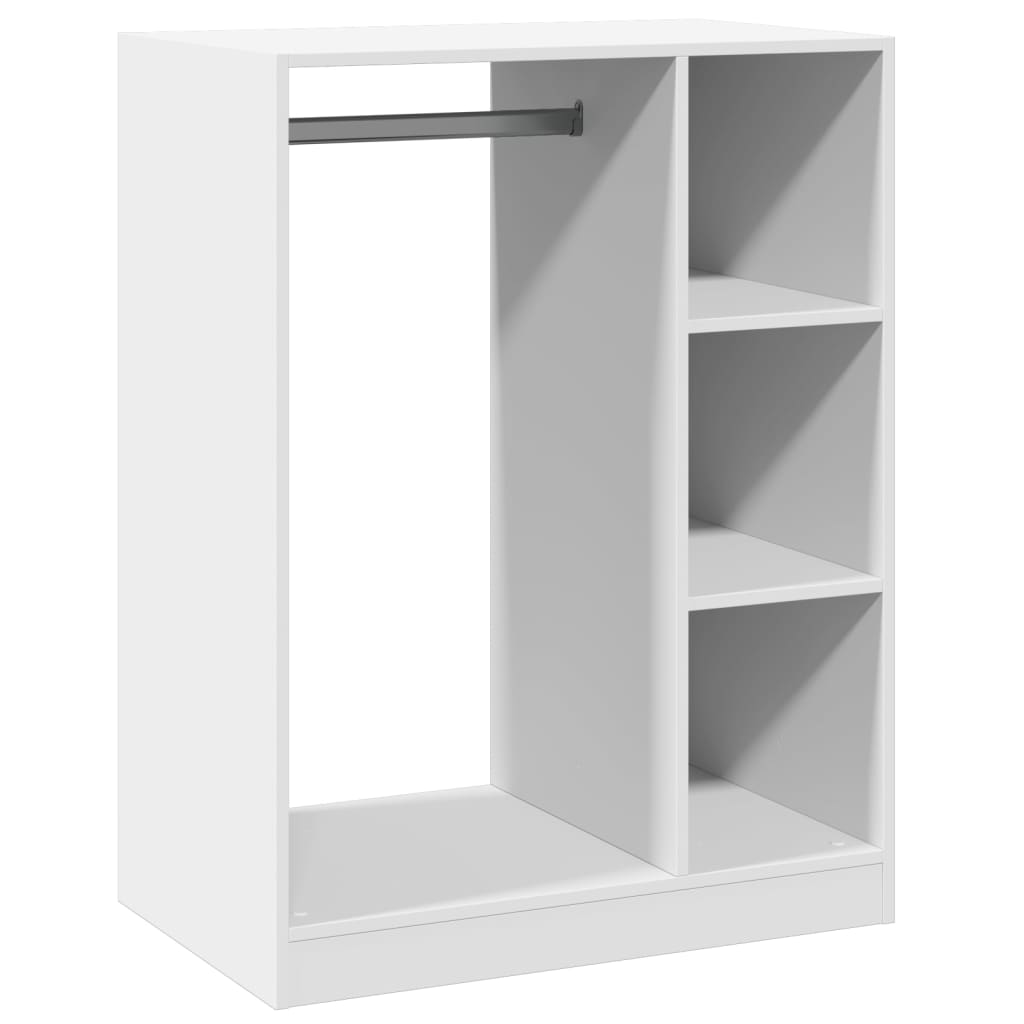 vidaXL Ντουλάπα Λευκή 77 x 48 x 102 εκ. από Επεξεργασμένο Ξύλο