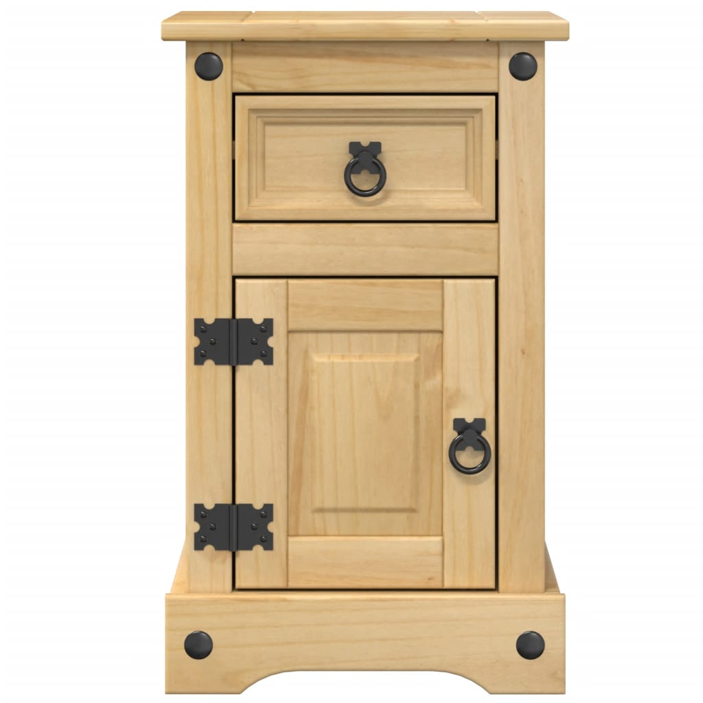 vidaXL Κομοδίνο Corona 35x32,5x58 εκ. από Μασίφ Ξύλο Πεύκου