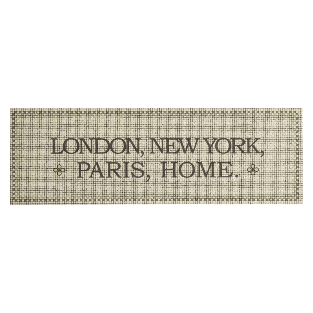 vidaXL Χαλί Κουζίνας Πλενόμενο Σχέδιο Capital Home 60x180 εκ. Βελούδο